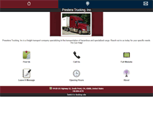 Tablet Screenshot of prestera.com